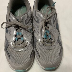 Skechers GoRun Consistent Women's Gray and Teal Sneakers US size 10